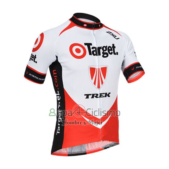 Trek Ropa Ciclismo Culotte Corto 2013 Mangas Cortas Rojo y Blanco